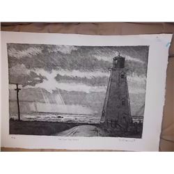 FRAMED LIMITED EDITION LIGHT HOUST PRINT - SIGNED