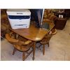 Image 1 : COLONIAL STYLE MAPLE TABLE WITH 4 CHAIRS