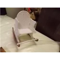 CHILD'S SHABBY SHEEK ROCKER