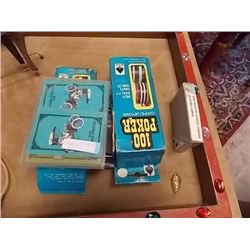 VINTAGE POKER CHIPS & PLAYING CARDS