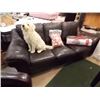 Image 1 : BLACK LEATHER COUCH