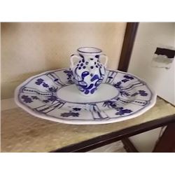 DELFT BLUE STYLE COLLECTABLES - 2 PC