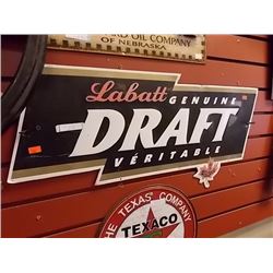 BREWERS MEMORABILIA - LABATT'S GENUINE DRAFT - METAL