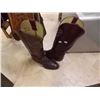 Image 1 : LADIES LEATHER COWBOY BOOTS - 9C