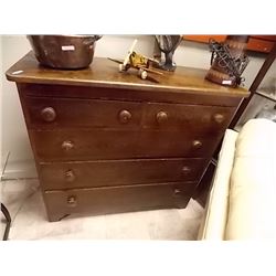TURN OF CENTURY HIGHBOY DRESSER - 5 DRAWER