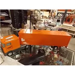 NYLINT SCHNEIDER METAL TRACTOR TRAILER - 20" LONG