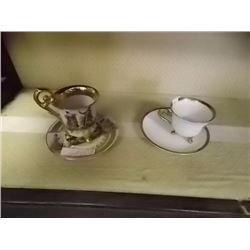 COLLECTORS TEA CUPS & SAUCERS - 2 SETS TTL
