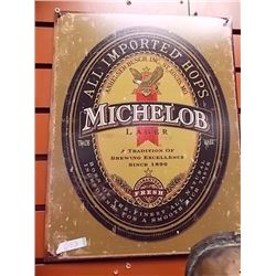 BREWER'S MEMORABILIA - METAL SIGN - MICHELOB