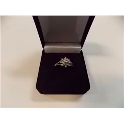 RING - ½ CT (17) BRILLIANT CUT DIAMONDS IN 14K GOLD SETTING - INCLUDES APPRAISAL $1480