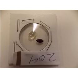 GEMSTONES - 2 TTL - GARNET & CITRINE