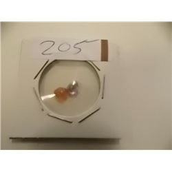 GEMSTONES - 2 TTL - AMETHYST & ?