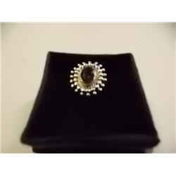 RING - CUSTOM DESIGNED MYSTIC TOPAZ IN STERLING SILVER SETTING - RETAIL ESTIMATE $200