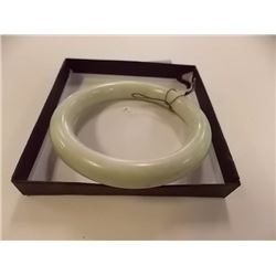 BRACELET - GENUINE JADE CARVED BANGLE BRACELET - 11MM THICK
