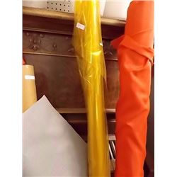 ROLL OF PLASTIC - TRANSPARANT YELLOW