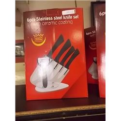 NEW STAINLESS STEEL KNIFE SET - 6 PC - GERMANY