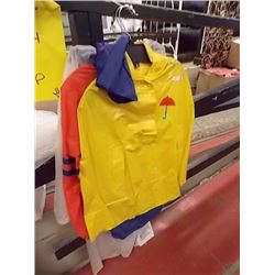 CHILD'S RAIN JACKETS - 4 TTL