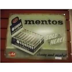 MEMORABILIA - METAL SIGN - MENTOS