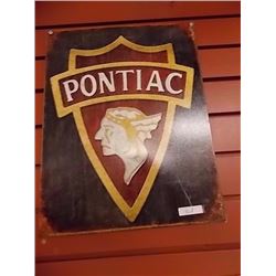 AUTOMOBILIA MEMORABILIA - METAL SIGN - PONTIAC