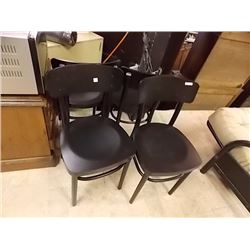 DINING CHAIRS - BLACK - 4 TTL