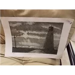 LIMITED EDITION LIGHT HOUSE PRINT - SIGNED