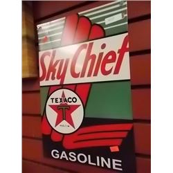 AUTOMOTIVE MEMORABILIA - METAL TEXACO SIGN - SKY CHIEF