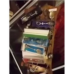 COLLECTOR SPOONS AND HOLDER