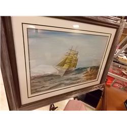 FRAMED PICTURE - TALL SHIP