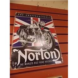 MEMORABILIA - METAL SIGN - NORTON