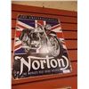 Image 1 : MEMORABILIA - METAL SIGN - NORTON