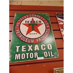 AUTOMOTIBILIA MEMORABILIA - METAL SIGN - TEXACO