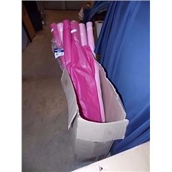 NEW TABLE COVERINGS - RED & PINK  - APPROX. 6 ROLL