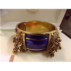 BRACELET - BRASS - BLUE & BELLS