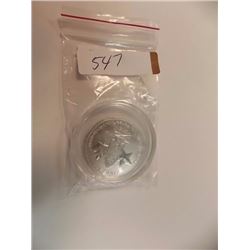 SILVER COIN - 2015 CDA 1/2 OUNCE .999 FINE SILVER