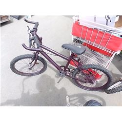 BIKE - CHILD'S 5 SPEED BIKE - PURPLE