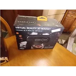 UTOPIA 360 VIRTUAL REALITY 3D HEADSET - FOR SMART PHONE