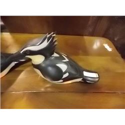 LIMITED EDITION  HAND PAINTED & CARVED BIRDS FRAMED LIMITED EDITION PRINT - HAND PAINTED  FEATHERS -