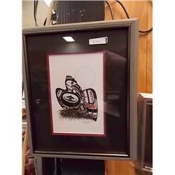 FRAMED RCHARD SHORTY PRINT - RAVEN & LITTLE ONE