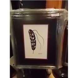FRAMED RCHARD SHORTY PRINT - FEATHER FEATHER