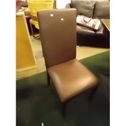 LEATHER HIGH BACK CHAIRS - 4 TTL