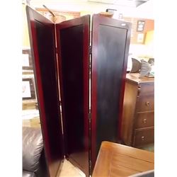 FOLDING WOOD DIVIDER SCREEN - 4 PANEL