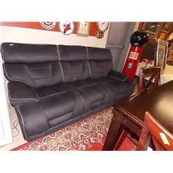 LIKE NEW BLACK RECLINING SOFA NO CORD