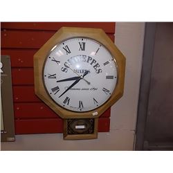 SCHWEPPES MIXERS ADVERTISING WALL CLOCK