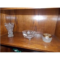 PIN WHEEL VASE - DISH & COVERED DISH