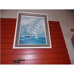 FRAMED PICTURE - SHIP