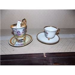 COLLECTORS TEA CUPS & SAUCERS - 2 SETS TTL