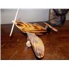 Image 1 : HAND CRAFTED WOOD AIRPLANE
