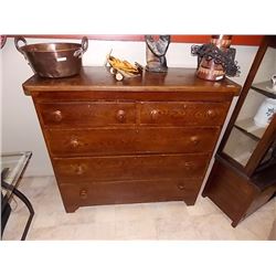 TURN OF CENTURY HIGHBOY DRESSER - 5 DRAWER