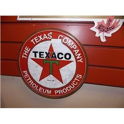 AUTOMOBILIA MEMORABILIA - METAL SIGN - TEXACO