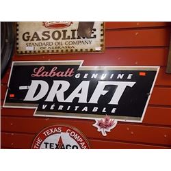 BREWERS MEMORABILIA - LABATT'S GENUINE DRAFT - METAL
