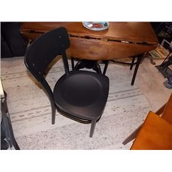 DINING CHAIRS - BLACK - 4 TTL